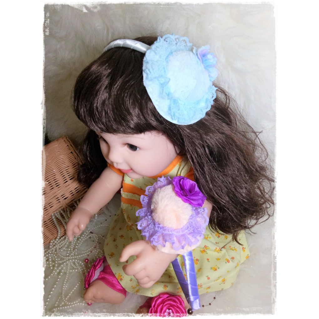 BL16 Bando Lucu Lapis Full Satin Topi Bulu
