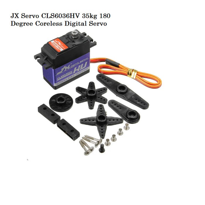 Servo murah & bagus JX CLS6036 HV 35KG HV coreless Bearing 2BB RC Boat RC Car RC Pesawat