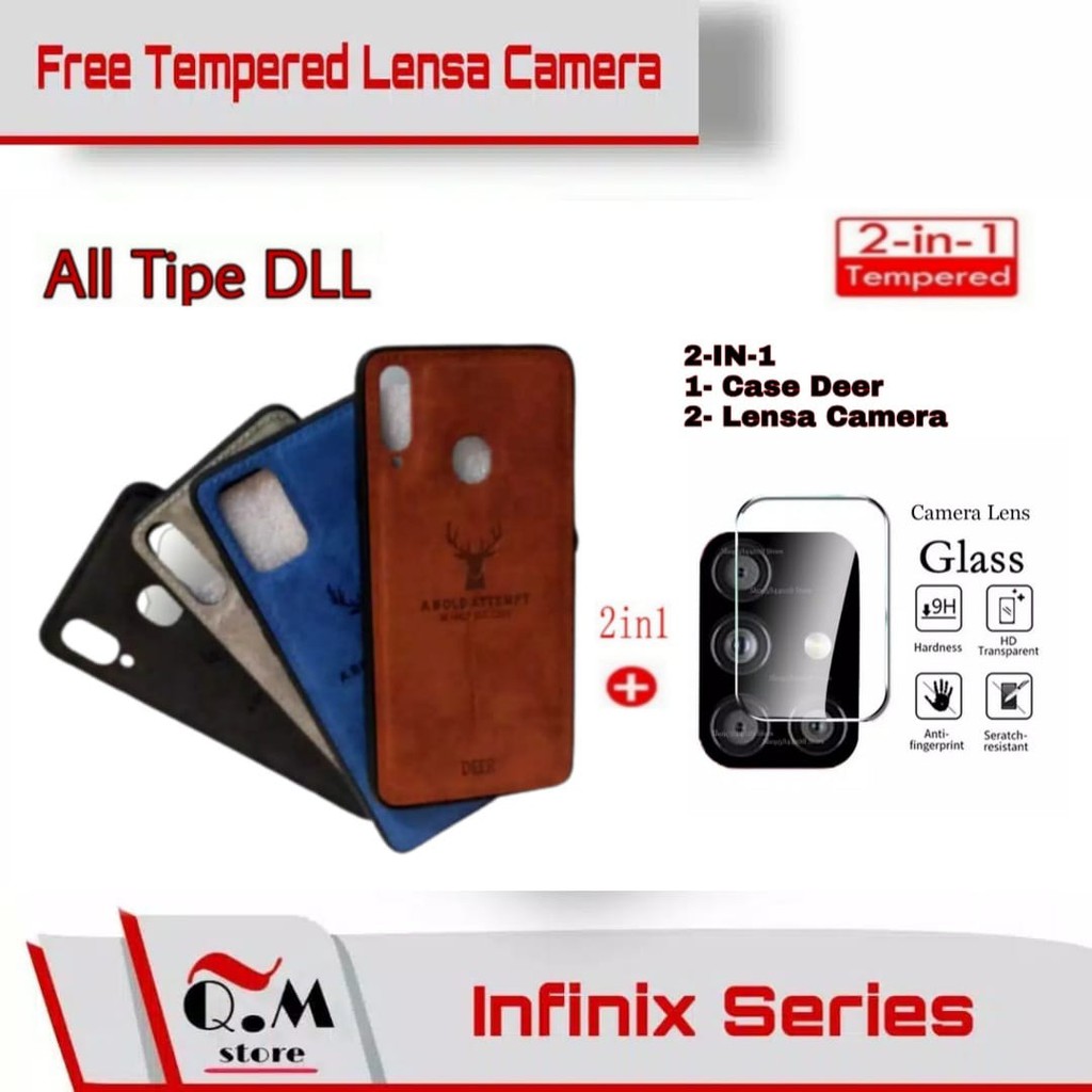 PROMO Case Deer Infinix Hot 11S NFC / Hot 11 / 11 Play / Hot 10 / 10S / 10 Play / Hot 8 / Hot 9 / 9 Play / Hot 8 / Infinix Note 11 NFC / Note 11 Pro / Note 10 / 10 Pro / 10 Pro NFC / Note 7 Lite / Infinix Zero 8