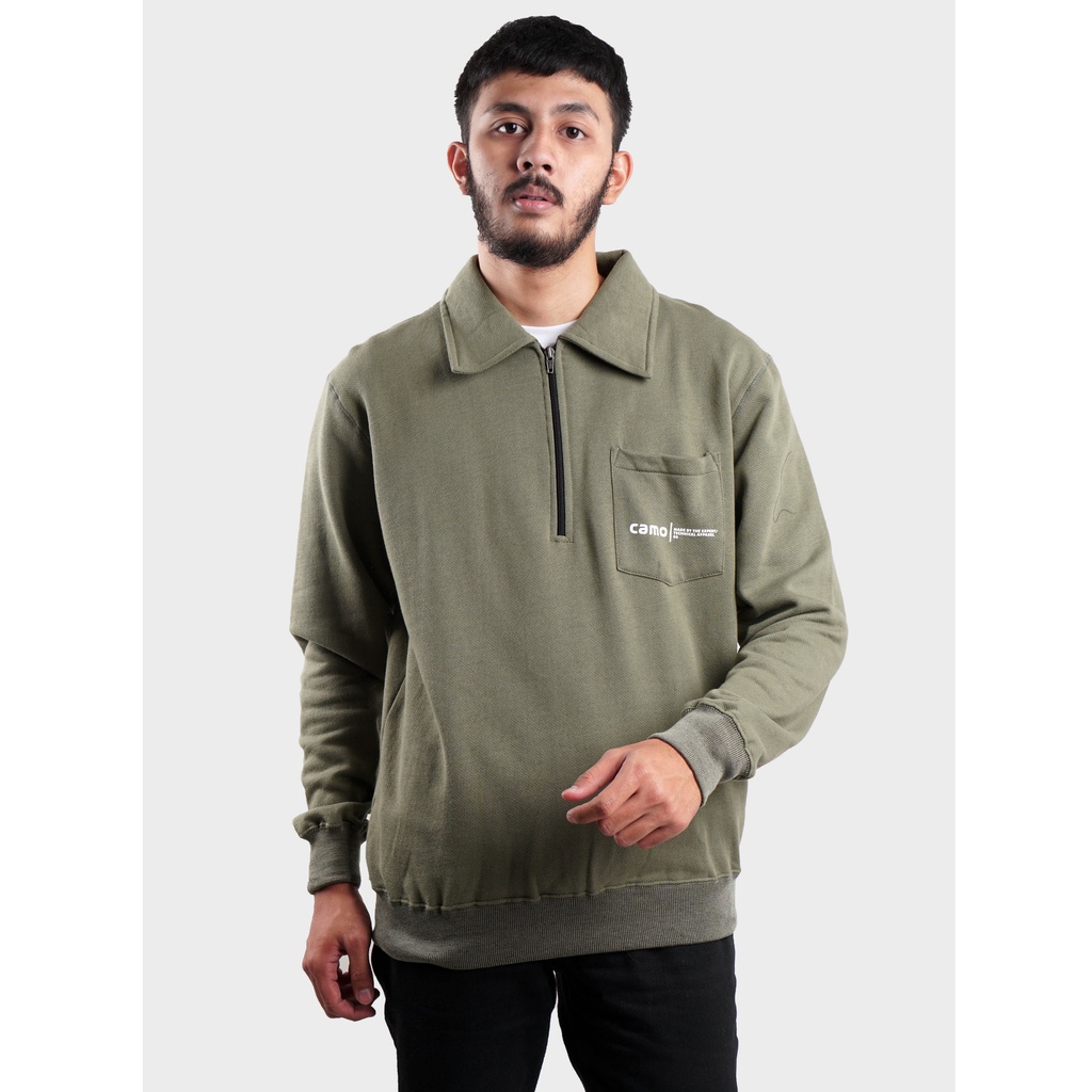 CAMO WARBROKE | SWEATER HALFZIP 8545