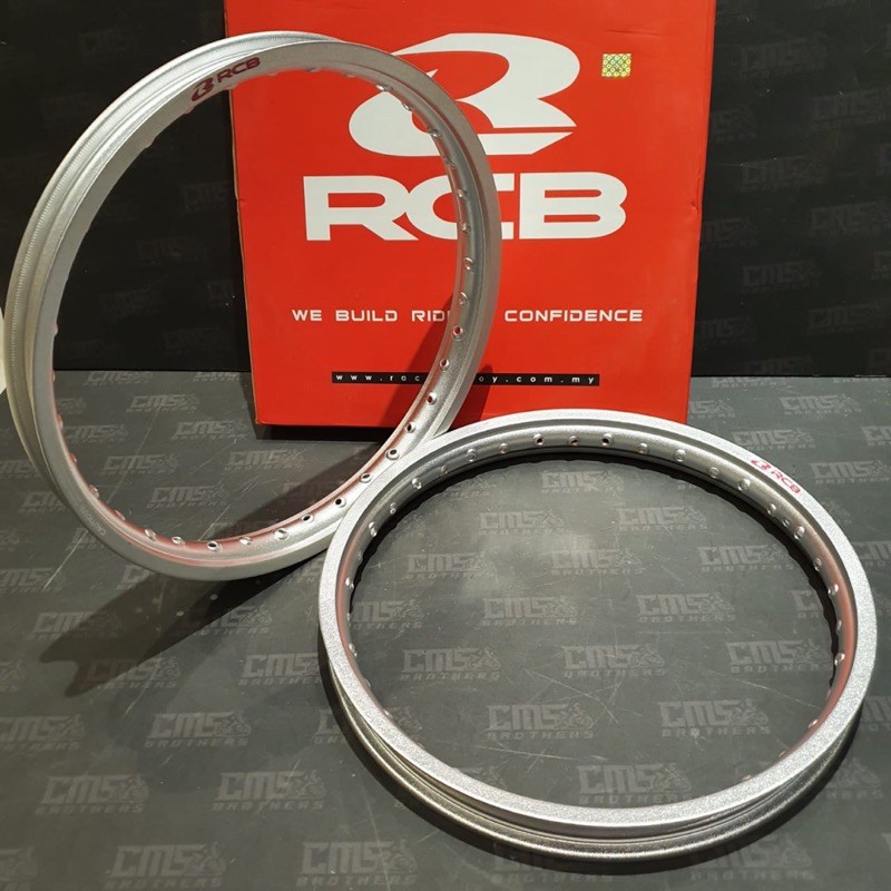 Alloy RIM 36H RCB 18 x 160 Silver Kulit Jeruk 1 set