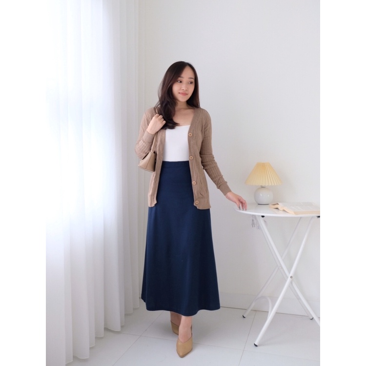 Kadaka B-0139 Rok Maxi Skirt Panjang Wanita Stretch