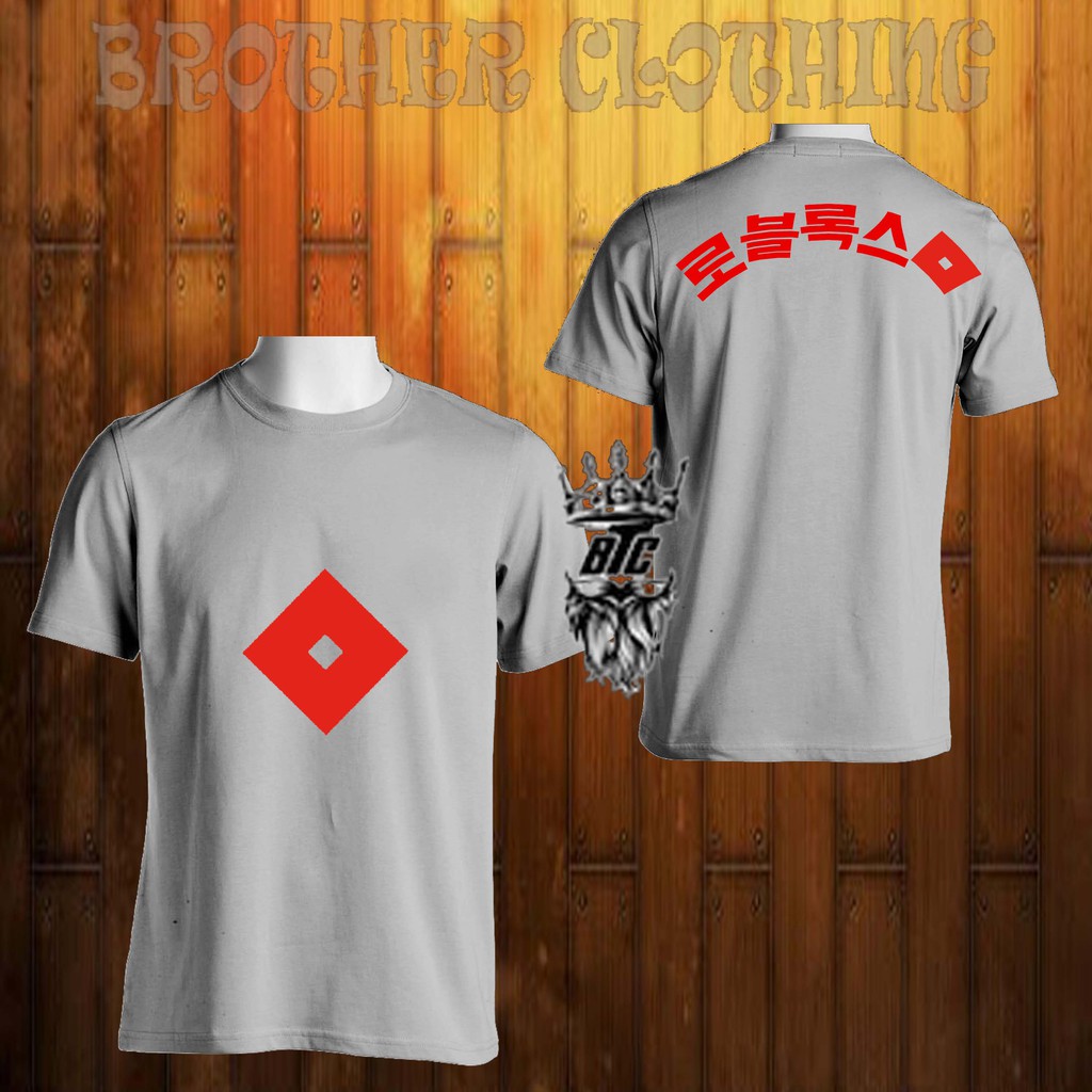 Kaos Tshirt Abu Roblox Brother Clothing Shopee Indonesia - gambar baju gojek roblox