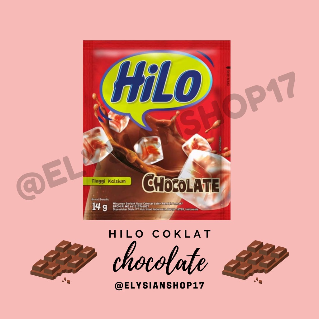 

Susu Hilo Chocolate / Coklat 1 Renceng (10 Sachet)