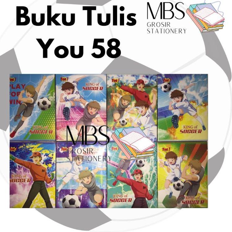 

Best! Buku Tulis You 58 Lembar 1 Pack isi 10 Pcs ,,