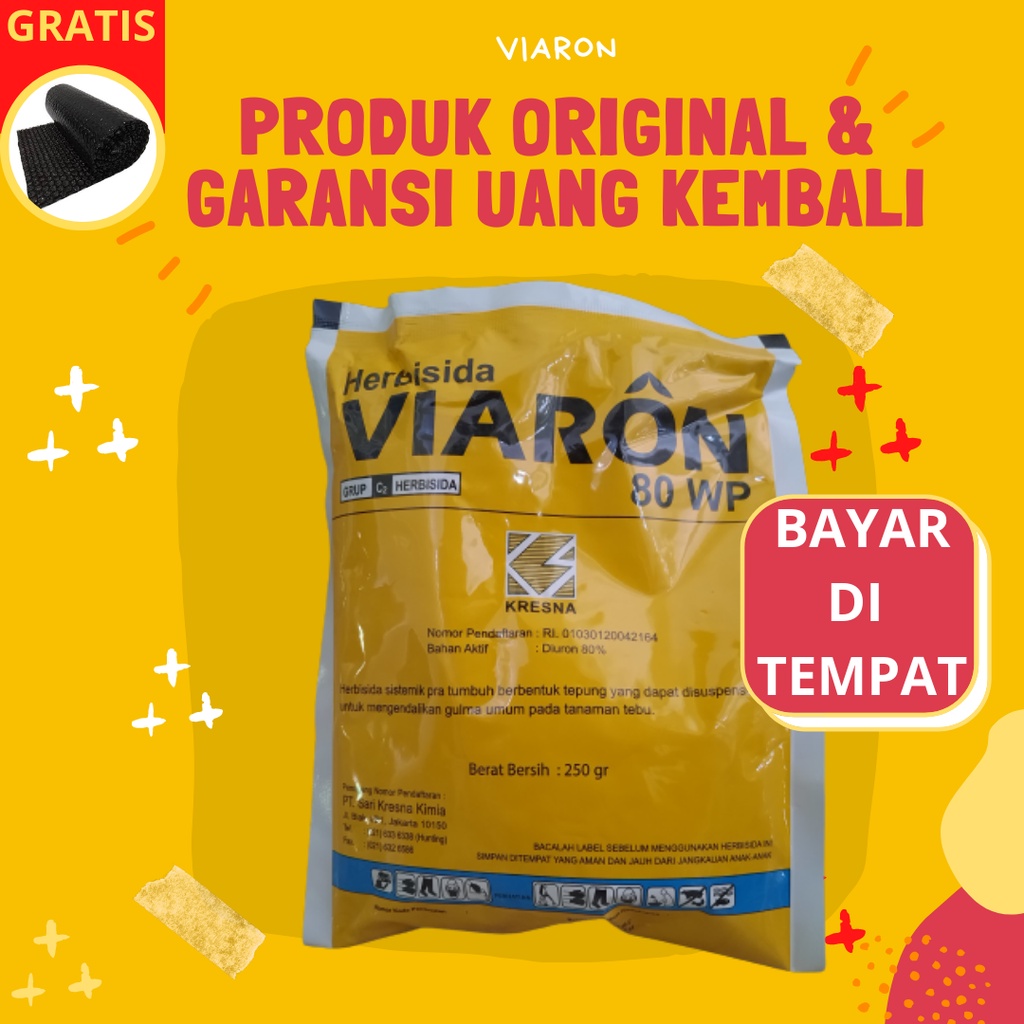 Herbisida Racun Pembasmi Rumput Gulma Pekarangan Kebun Sawah Belulang Lulangan Viaron 250 gram