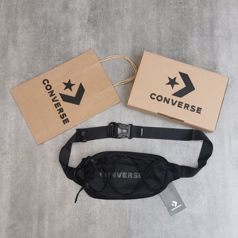 Converse Waist Bag Swap Out Black &amp; Como Free Box &amp; Paperbag