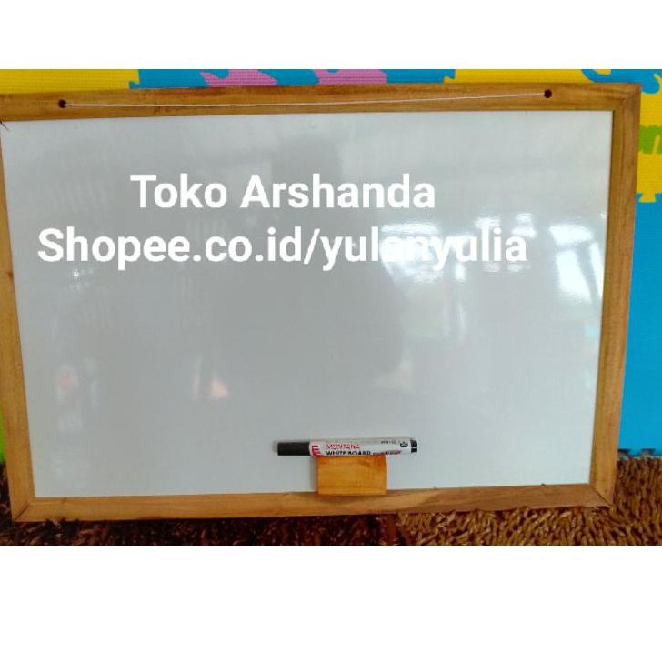 

[16] papan tulis 40x60 white board +standing gratis spidol dan penghapus ㈥ 16
