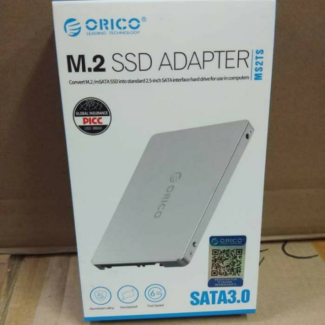 Orico MS2TS Casing External SSD M2 NGFF/M.2 SSD Adapter SATA
