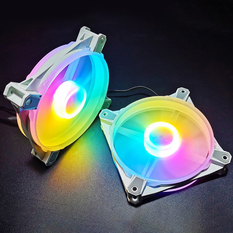 Bt CoolmoonX3 Kipas Pendingin CPU Cooler Efisien ARGB 6Pin PWM Quiet Ventilador RGB Silent CPU Radiator 12x12cm