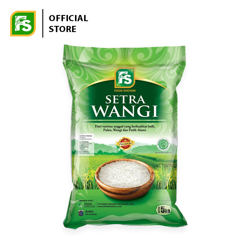 Food Station Beras Setra Wangi Beras 5 Kg Indonesia