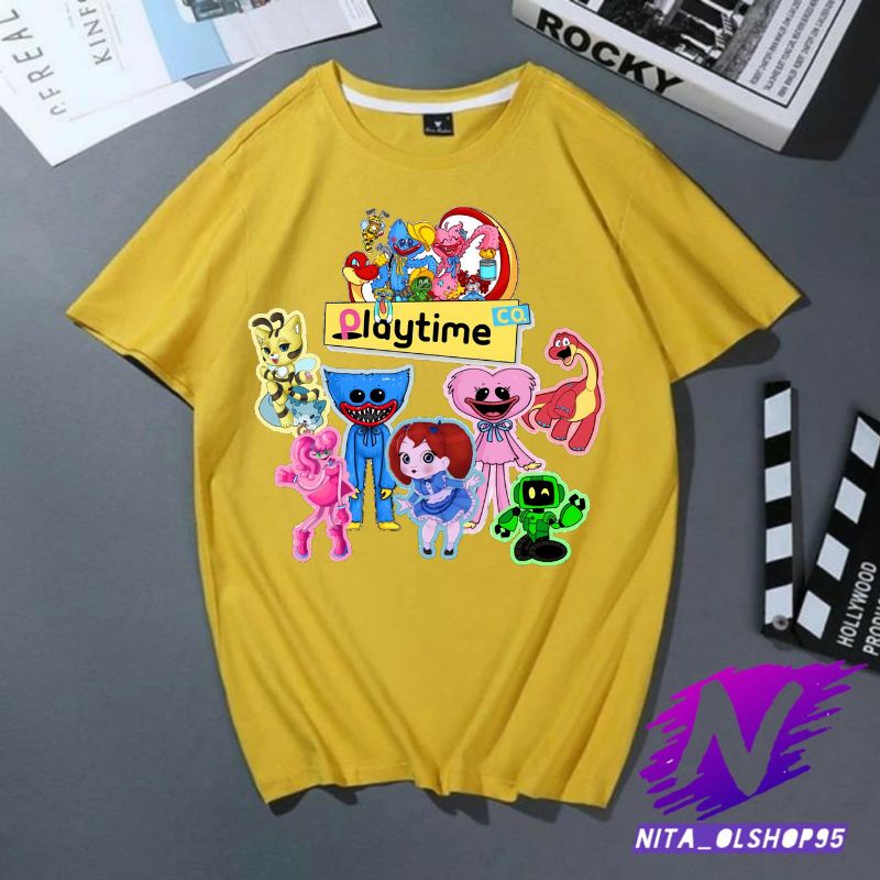 baju anka playtime kaos anak playtime kaos play time huggy wuggy free tulis nama