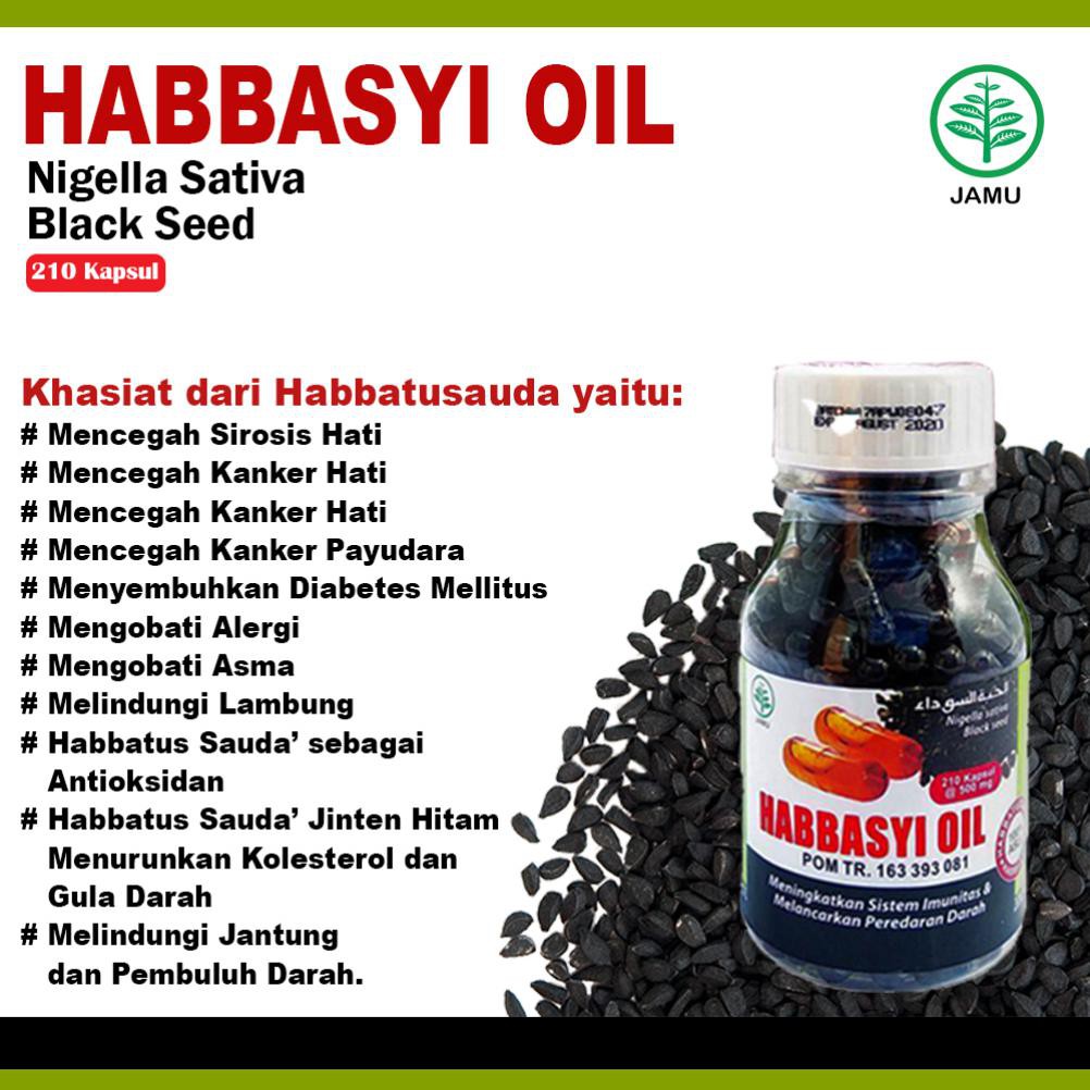 Habbasyi Oil 210 Kapsul | REMATIK , MAAG , ASAM URAT |