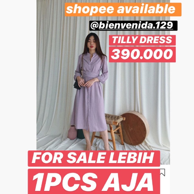 (PELUNASAN) TILLY DRESS LILAC OUDRE