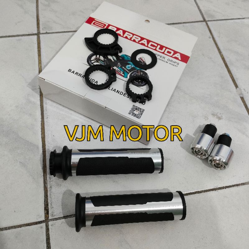 Handgrip barracuda Full set Jalu stang barracuda Universal motor Pasti PNP