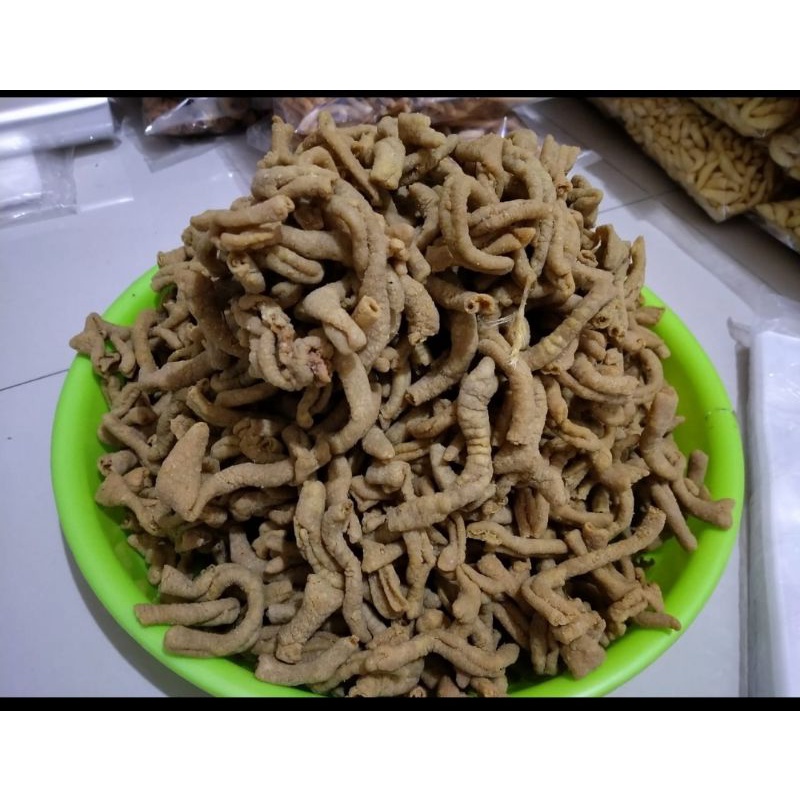 

kripik usus renyah 250gr/usus krispy/makanan ringan/camilan murah