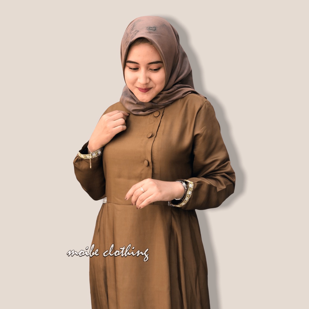 baju gamis wanita dress muslim terbaru Gamis PNS PEMDA ASN Dinas Pegawai Guru Pengajar Gamis Dinas b