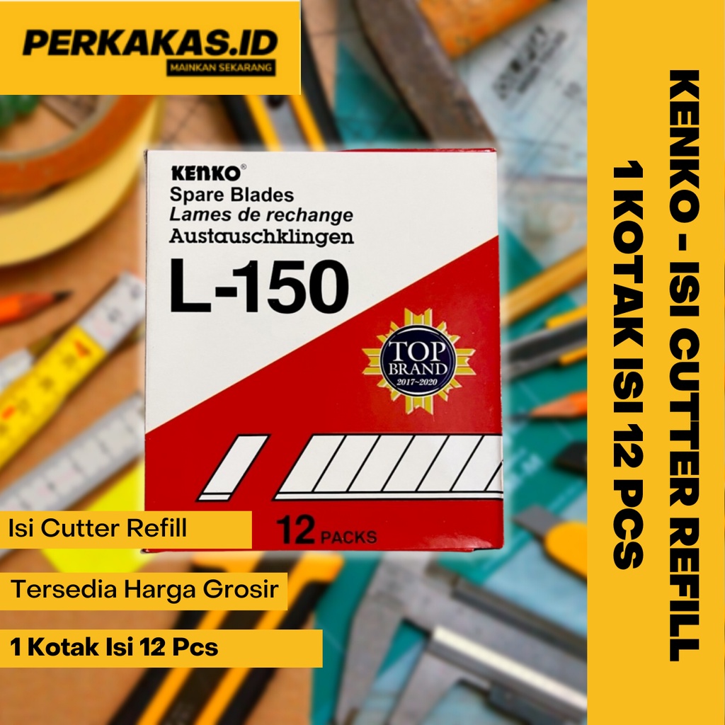 Isi Pisau Cutter Kecil A300 Isi 12Pcs KENKO