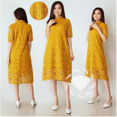BAJU DRESS WANITA BRUKAT TERBARU BAJU CEWEK TERBARU 2022 DRESS DRES NATAL PEVITA BRUKAT / PAKAIAN WA