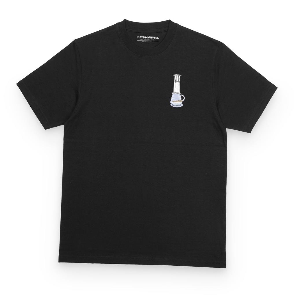 Kaos Kopi "Aeropress" - Kaos Tukang Ngopi/Kaos Barista/Kaos Kopi/Baju tukang ngopi/Kaos Ngopi/Baju K