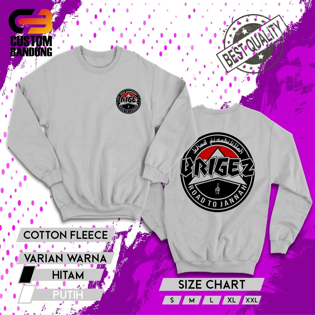 CREWNECK BRIGEZ 6 INDONESIA/ BAJU CREWNECK CLUB MOTOR/ CREWNECK DISTRO/ CREWNECK KOMUNITAS/ CREWNECK CUSTOM/ COMBED LEMBUT NYAMAN DIPAKAI/ CREWNECK KEREN/ CREWNECK ORIGINAL