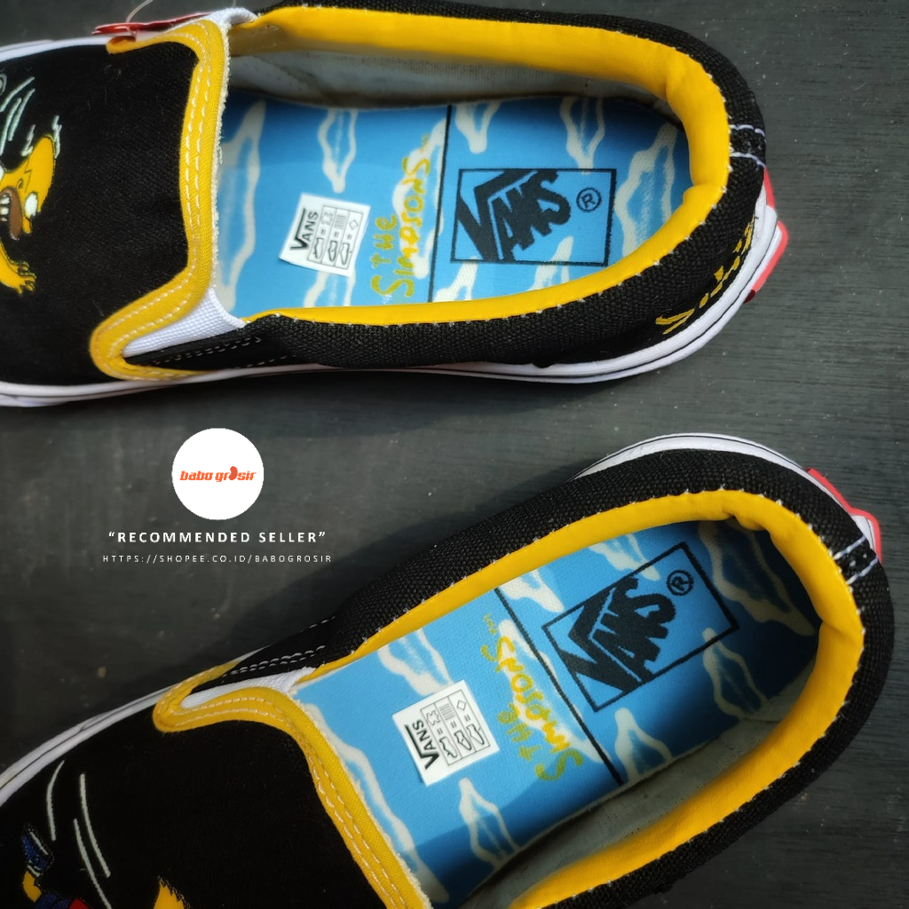 PROMO Sepatu Sneakers Vans Slip On The Simpsons Premium Import Quality, Harga Termurah, Kualitas Terbaik dan Terjamin