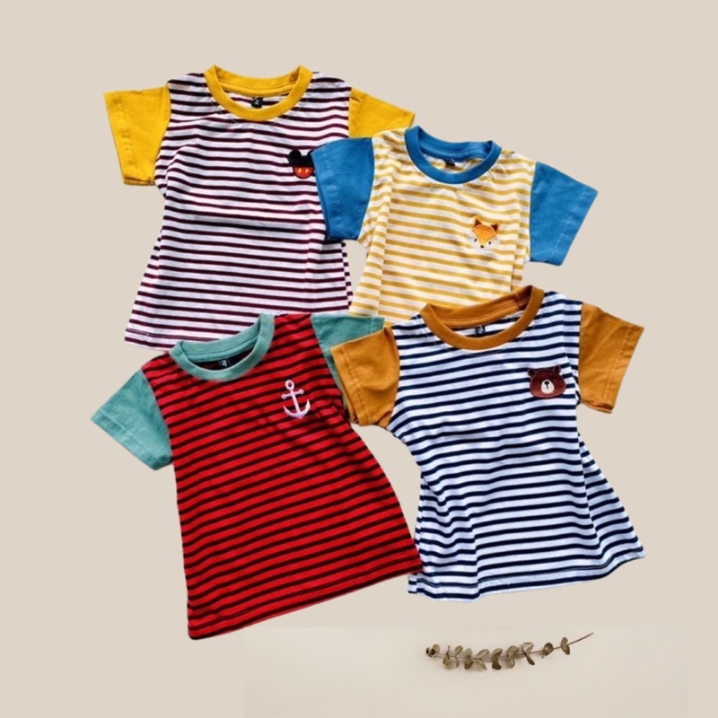 Setelan Anak Bayi Laki Laki Perempuan 1 2 3 4 5 Tahun Set Baju Anak dan Celana pendek Anak Fashion OOTD Anak Laki Laki Cowok Katun