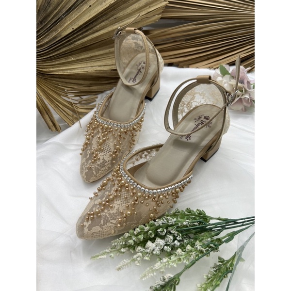 RAFAIzoUTfit -Rachel nude tali sepatu wedding wanita sepatu wanita 5cm tahu