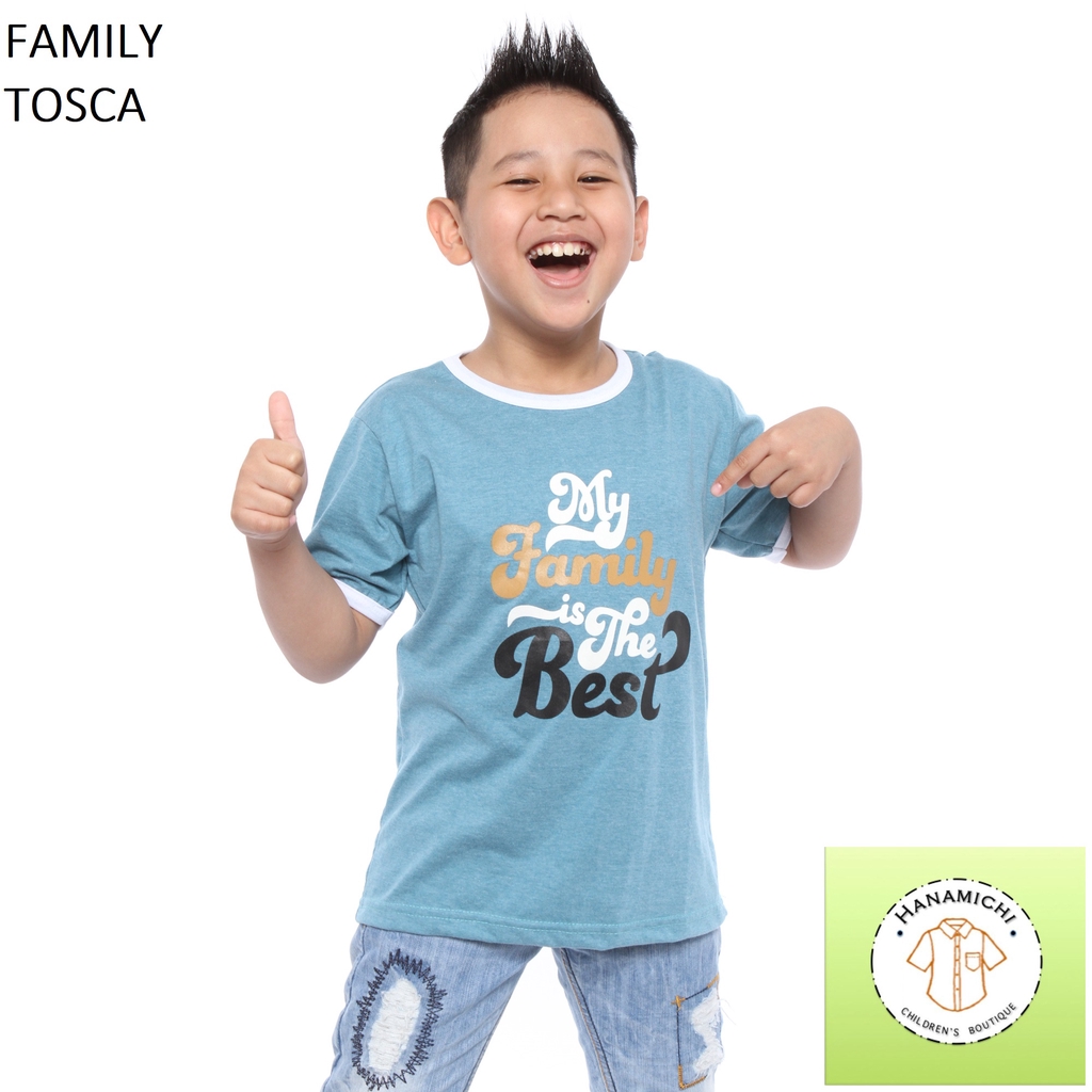 Hanamichi FAMILY Kaos Sablon Anak Lengan Pendek