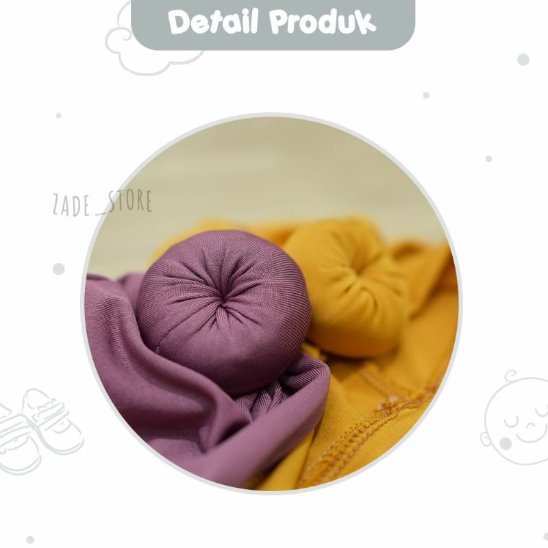 Turban bayi donat kupluk anak 0-2 thn kerudung ciput bayi kelinci pita bandana bayi bando newborn kerudung anak