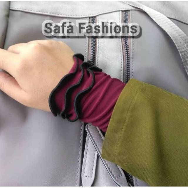 Promosi Manset Tangan Curly 3 Layer / Handsock Jempol / Handsock Muslim / Handsock Tangan / Manset