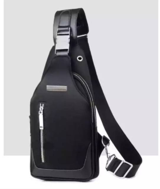 Tas Selempang Pria Murah Anti Air - Matthew Bag bonus Dompet + Jam Tangan LED/Headset