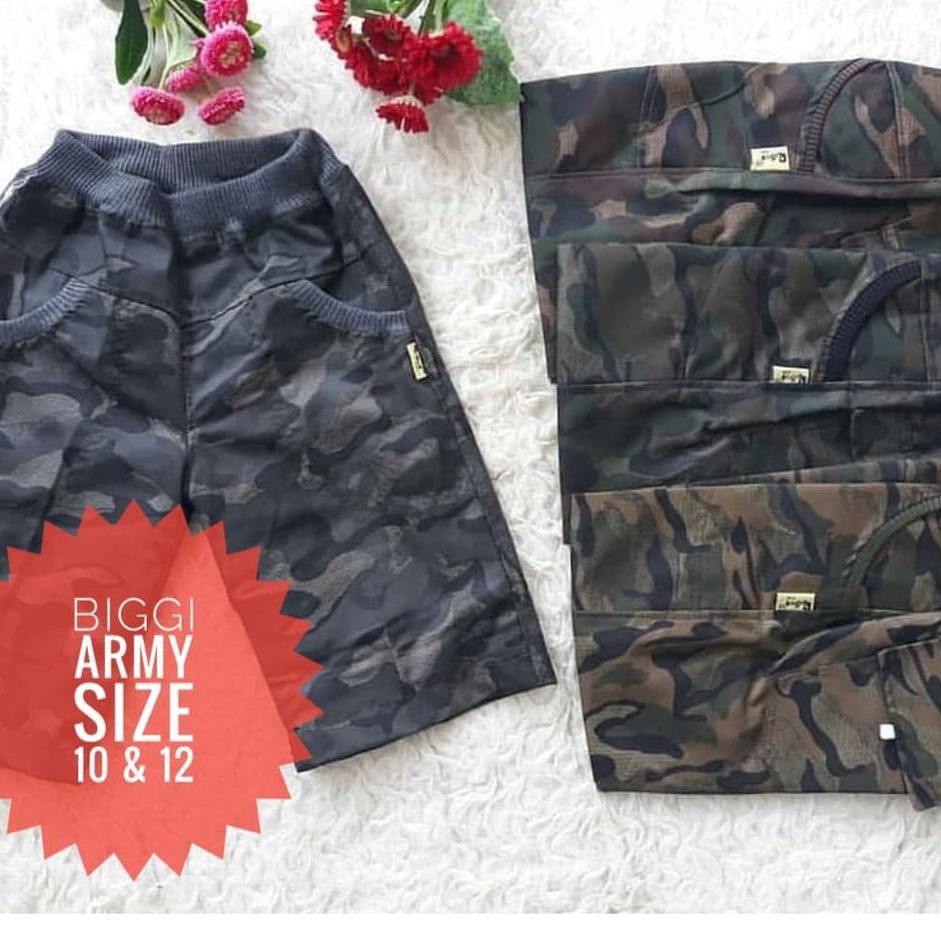 Kirim Langsung 8JK7J Celana Anak Pendek Bigi Army Jumbo Branded Rysya Baju Murah Grosir/Ecer Anak Us
