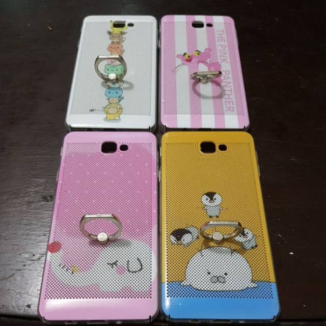 Random Hardcase Jaring Plus Ring Stand XIAOMI MI 5S/6/IPH 5/6/7/OPP A59 F1S/R11/VIV Y55/V5 Y67