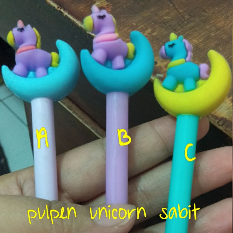 

{LB} PENA PULPEN UNICORN SABIT , PULPEN KARAKTER , PULPEN GEL , PULPEN CANTIK , PULPEN UNIK , PULPEN LUCU , PEN
