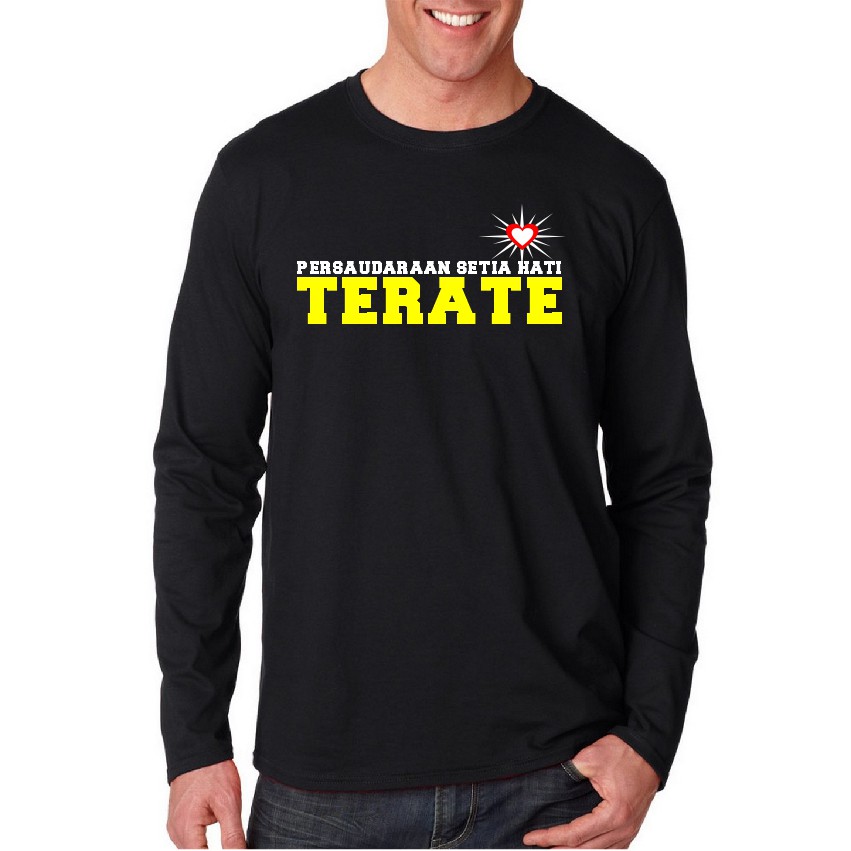 Kaos Baju Tshirt PSHT Persaudaraan setia Hati Terate 1922 Lengan Panjang Combed 30S Kualitas distro