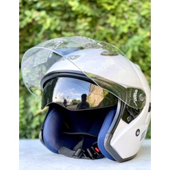 Helm Half Face Centro Double Visor G2 Mrj Gmt Pria Wanita Dewasa Sni