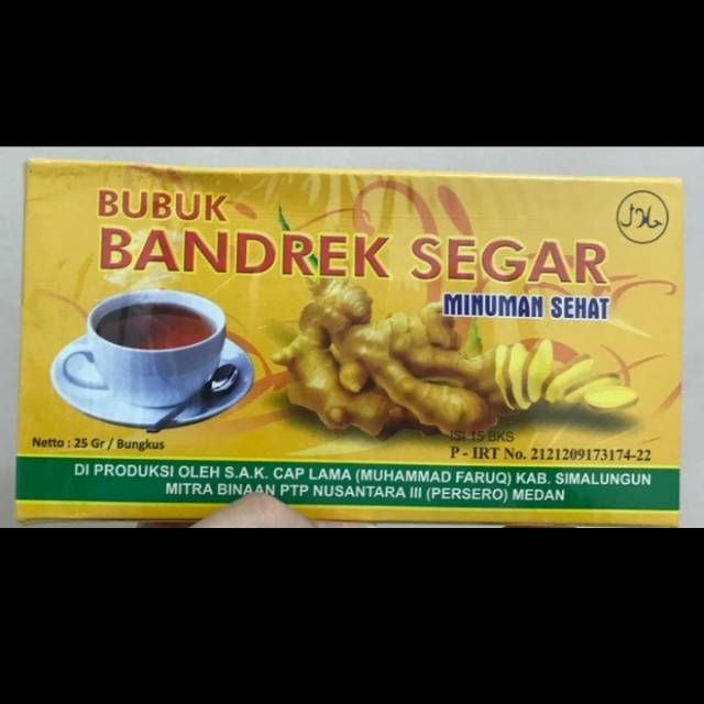 

Bubuk Bandrek Segar S.A.K Medan IsI 25 Sachets Jamu