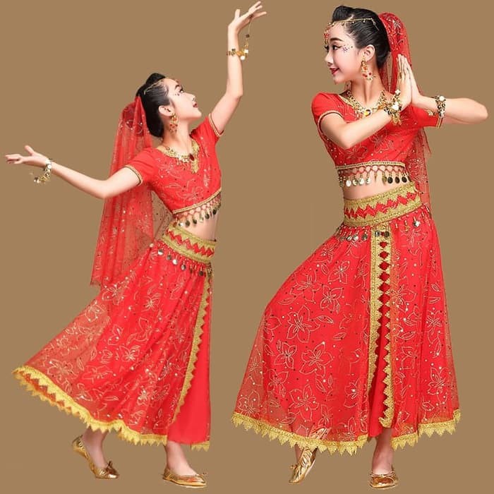 INDIA BELLY DANCE costume haloween kostum anak baju nari tari perut 2