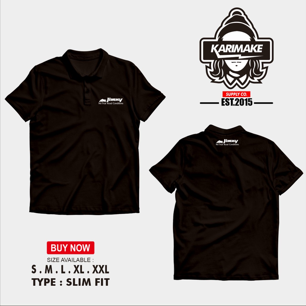 Polo Shirt Kaos Polo Suzuki Jimny No Fear Kaos Otomotif -