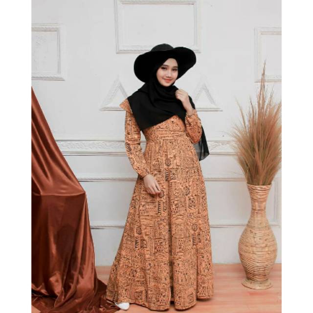 Gamis rayon etnik
