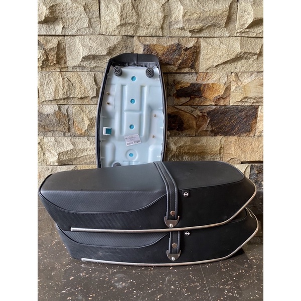 jok Gl100 kulit MBtech jok Honda gl100 MBtech anti gembosan kulit MBtech spon bagus