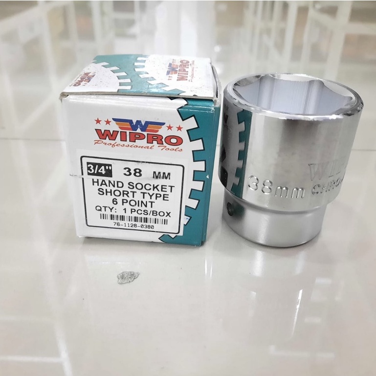 WIPRO Mata Sock 3/4" 38 MM / Kunci Sock / Mata Sok / Kunci Sok 3/4 INCH ukuran 38 MM