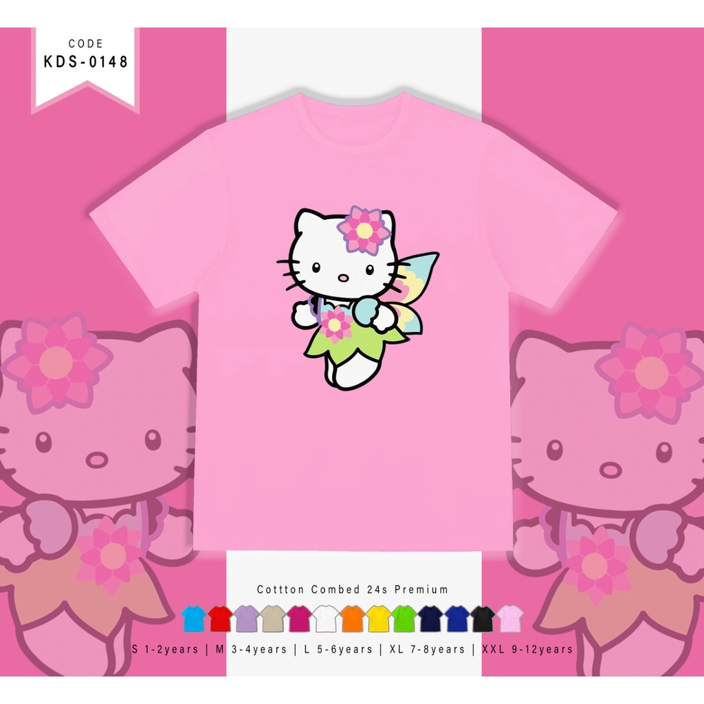 T-SHIRT / KAOS ANAK-ANAK TERMURAH BERGAMBAR HK FAIRY - TERIMA CUSTOM KAOS KELUARGA