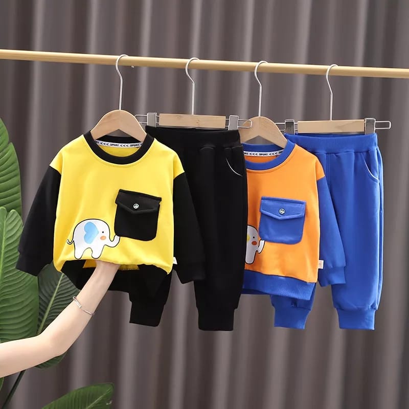 TokoMilkan Sweater Anak Laki Laki Bonnie | Setelan Baju Anak Umur 1-5 Tahun