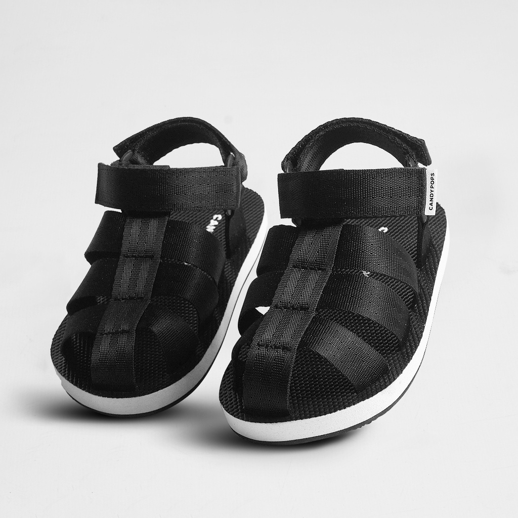 CANDYPOPS - Axel Black Sandal Gunung Anak Laki-laki/Perempuan Usia Balita 2 - 5 Tahun