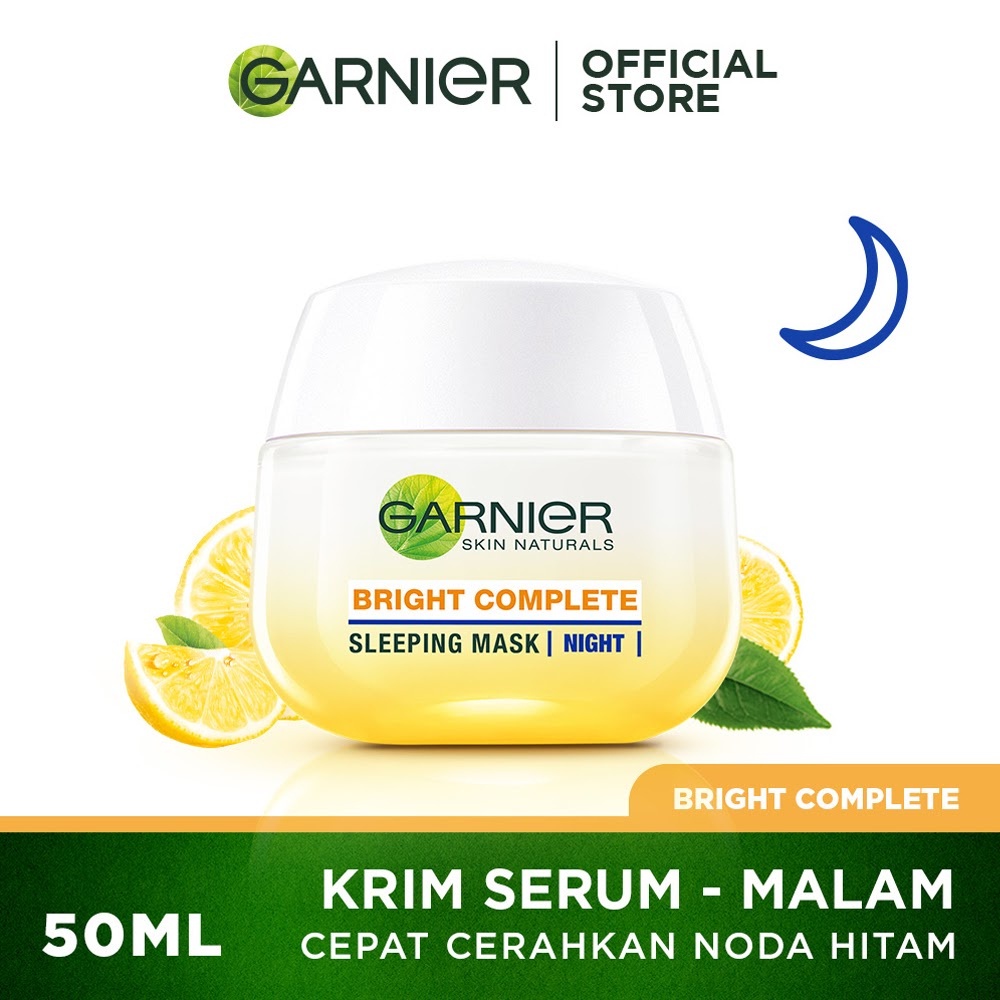 Garnier Bright Complete White Speed Sleeping Mask Night Cream - 50 ml- Skincare (Light complete)