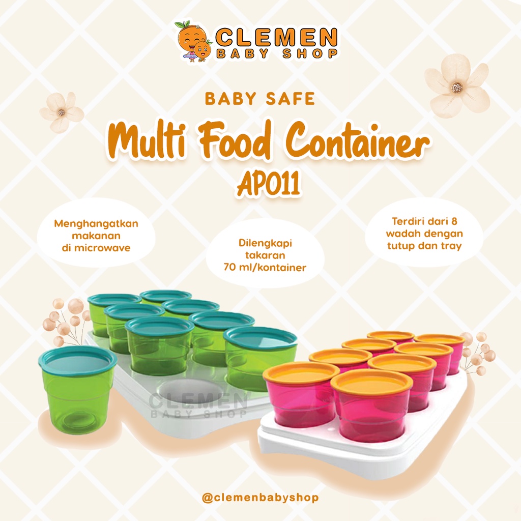 Jual Baby Safe Multi Use Food Containers Ap Shopee Indonesia