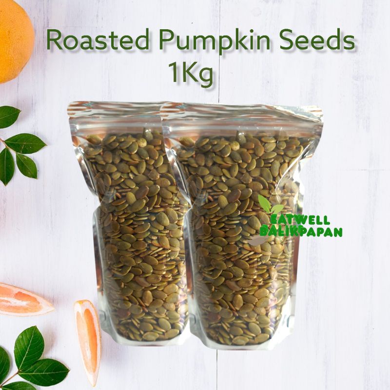 

ROASTED PUMPKIN SEED 1KG - BIJI LABU PANGGANG OVEN MATANG BALIKPAPAN