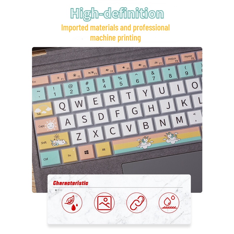 Cover Pelindung Keyboard Bahan Silikon Anti Debu Untuk Microsoft Surface Pro 4 / 5 / 6 / 7 Laptop 1 / 2 / 3 1 / 2